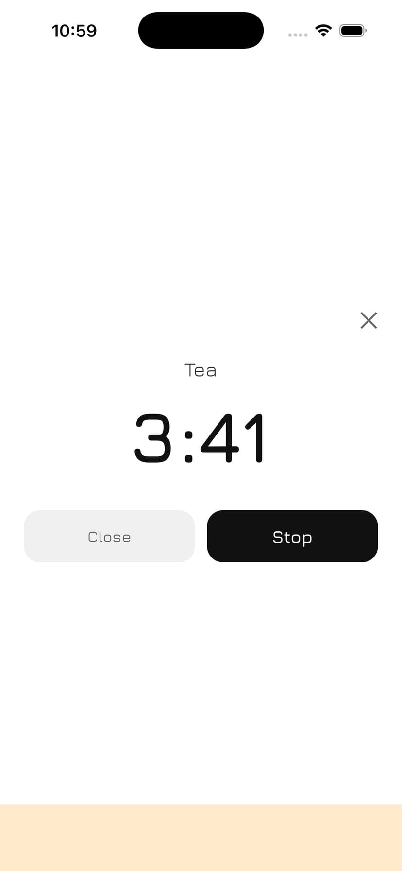 Timeryx app timer finished